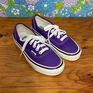 Vans Authentic Anaheim 44 Low-Top Purple Sneakers Size: 3.5